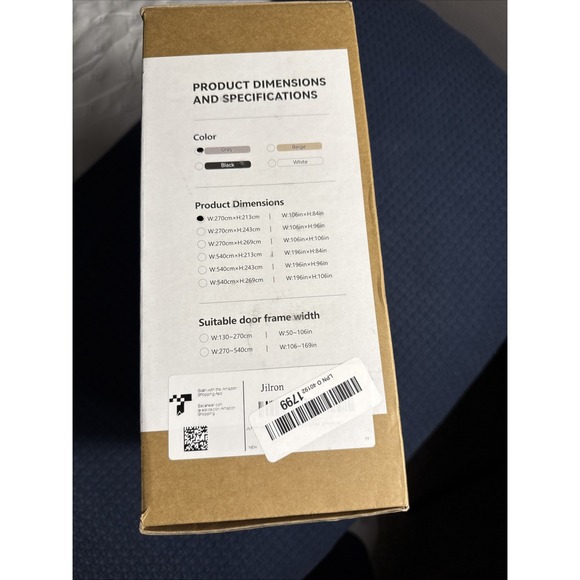 Room Divider Ceiling Curtain Track Set for Blackout and Privacy Gray Curtain - Picture 3 of 7